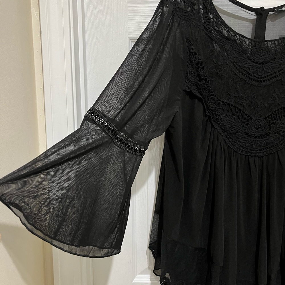 Womens Clothes 4 Piece Bundle Andree by Unit Bell Sleeve Embroidered Top Size 1X - Picture 12 of 16